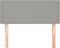 vidaXL - Hoofdbord - 100 - x - 5 - x - 78/88 - cm - stof - lichtgrijs