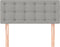 vidaXL - Hoofdbord - 100 - x - 5 - x - 78/88 - cm - stof - lichtgrijs