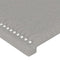 vidaXL - Hoofdbord - 100 - x - 5 - x - 78/88 - cm - stof - lichtgrijs