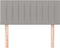 vidaXL - Hoofdbord - 100 - x - 5 - x - 78/88 - cm - stof - lichtgrijs
