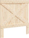 vidaXL - Hoofdbord - 100x104 - cm - massief - grenenhout