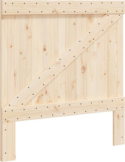 vidaXL - Hoofdbord - 100x104 - cm - massief - grenenhout