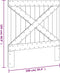 vidaXL - Hoofdbord - 100x104 - cm - massief - grenenhout