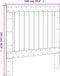 vidaXL - Hoofdbord - 100x104 - cm - massief - grenenhout