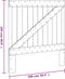 vidaXL - Hoofdbord - 100x104 - cm - massief - grenenhout
