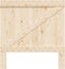 vidaXL - Hoofdbord - 100x104 - cm - massief - grenenhout