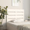 vidaXL - Hoofdbord - 100x3x80 - cm - massief - grenenhout - wit