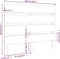 vidaXL - Hoofdbord - 100x3x80 - cm - massief - grenenhout - zwart