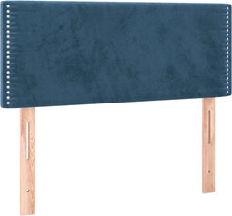vidaXL - Hoofdbord - 100x5x78/88 - cm - fluweel - donkerblauw