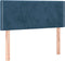 vidaXL - Hoofdbord - 100x5x78/88 - cm - fluweel - donkerblauw