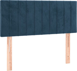 vidaXL - Hoofdbord - 100x5x78/88 - cm - fluweel - donkerblauw