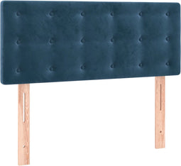 vidaXL - Hoofdbord - 100x5x78/88 - cm - fluweel - donkerblauw