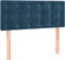 vidaXL - Hoofdbord - 100x5x78/88 - cm - fluweel - donkerblauw