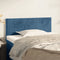 vidaXL - Hoofdbord - 100x5x78/88 - cm - fluweel - donkerblauw