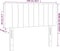 vidaXL - Hoofdbord - 100x5x78/88 - cm - fluweel - donkerblauw