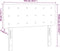 vidaXL - Hoofdbord - 100x5x78/88 - cm - fluweel - donkerblauw