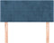 vidaXL - Hoofdbord - 100x5x78/88 - cm - fluweel - donkerblauw