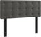 vidaXL - Hoofdbord - 100x5x78/88 - cm - fluweel - donkergrijs
