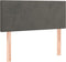 vidaXL - Hoofdbord - 100x5x78/88 - cm - fluweel - donkergrijs