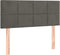 vidaXL - Hoofdbord - 100x5x78/88 - cm - fluweel - donkergrijs