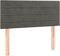 vidaXL - Hoofdbord - 100x5x78/88 - cm - fluweel - donkergrijs