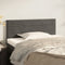 vidaXL - Hoofdbord - 100x5x78/88 - cm - fluweel - donkergrijs