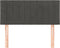 vidaXL - Hoofdbord - 100x5x78/88 - cm - fluweel - donkergrijs