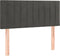 vidaXL - Hoofdbord - 100x5x78/88 - cm - fluweel - donkergrijs