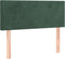 vidaXL - Hoofdbord - 100x5x78/88 - cm - fluweel - donkergroen