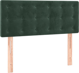 vidaXL - Hoofdbord - 100x5x78/88 - cm - fluweel - donkergroen