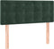 vidaXL - Hoofdbord - 100x5x78/88 - cm - fluweel - donkergroen