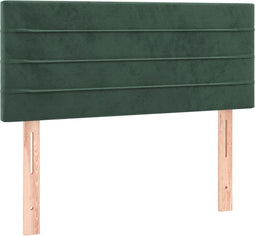 vidaXL - Hoofdbord - 100x5x78/88 - cm - fluweel - donkergroen