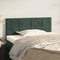 vidaXL - Hoofdbord - 100x5x78/88 - cm - fluweel - donkergroen