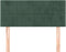 vidaXL - Hoofdbord - 100x5x78/88 - cm - fluweel - donkergroen