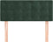 vidaXL - Hoofdbord - 100x5x78/88 - cm - fluweel - donkergroen
