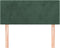 vidaXL - Hoofdbord - 100x5x78/88 - cm - fluweel - donkergroen