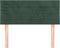 vidaXL - Hoofdbord - 100x5x78/88 - cm - fluweel - donkergroen