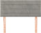 vidaXL - Hoofdbord - 100x5x78/88 - cm - fluweel - lichtgrijs