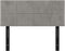 vidaXL - Hoofdbord - 100x5x78/88 - cm - fluweel - lichtgrijs