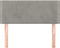 vidaXL - Hoofdbord - 100x5x78/88 - cm - fluweel - lichtgrijs
