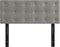 vidaXL - Hoofdbord - 100x5x78/88 - cm - fluweel - lichtgrijs