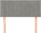 vidaXL - Hoofdbord - 100x5x78/88 - cm - fluweel - lichtgrijs
