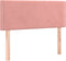 vidaXL - Hoofdbord - 100x5x78/88 - cm - fluweel - roze