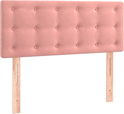 vidaXL - Hoofdbord - 100x5x78/88 - cm - fluweel - roze