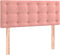 vidaXL - Hoofdbord - 100x5x78/88 - cm - fluweel - roze