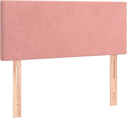 vidaXL - Hoofdbord - 100x5x78/88 - cm - fluweel - roze