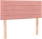 vidaXL - Hoofdbord - 100x5x78/88 - cm - fluweel - roze