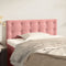 vidaXL - Hoofdbord - 100x5x78/88 - cm - fluweel - roze