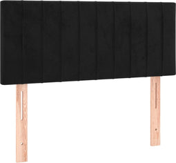 vidaXL - Hoofdbord - 100x5x78/88 - cm - fluweel - zwart