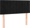 vidaXL - Hoofdbord - 100x5x78/88 - cm - fluweel - zwart